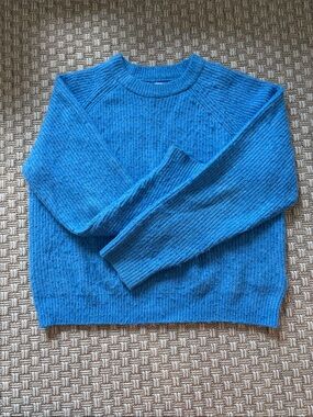 Zara Kids Teal Blue Crewneck Sweater